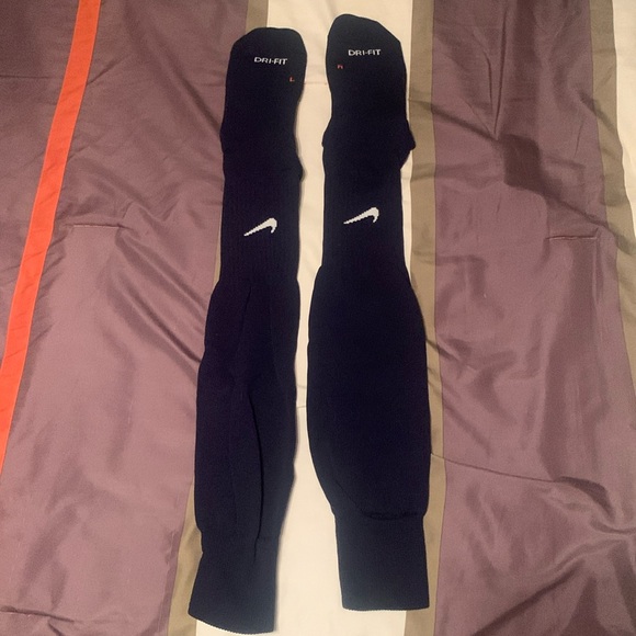 Nike OTK Baseball Socks - Navy Size Large - Picture 1 of 4